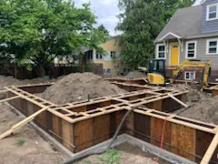 Excavation and foundation work for a Kelowna renovation project